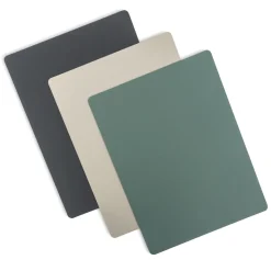 Online Muji Salvamanteles de cuero reciclado - rectangular,Gris Ceniza