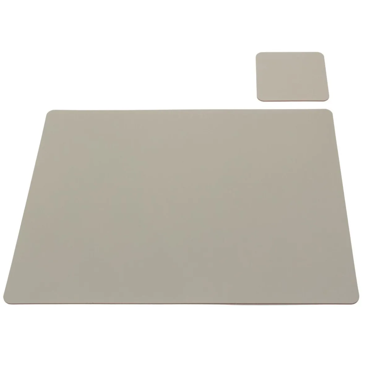 Online Muji Salvamanteles de cuero reciclado - rectangular,Gris Ceniza