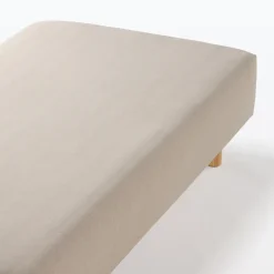 Outlet Muji Sábana bajera ajustable de algodón jersey ‐ LD