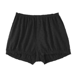 Outlet Muji Short balloon de doble gasa con puntos dobby para mujer