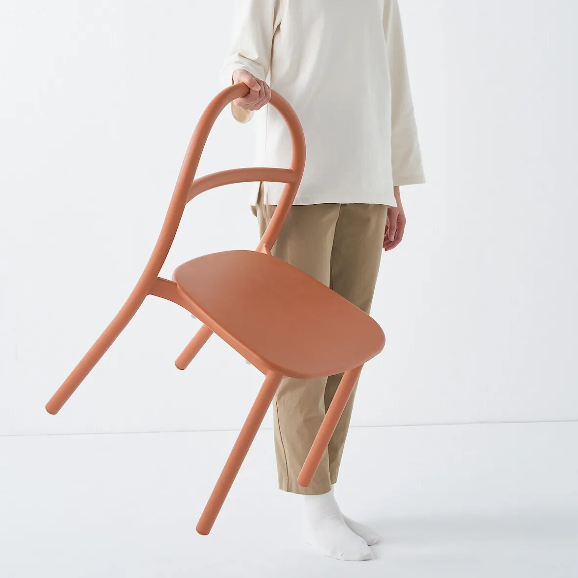Hot Muji Silla de aluminio - Burdeos