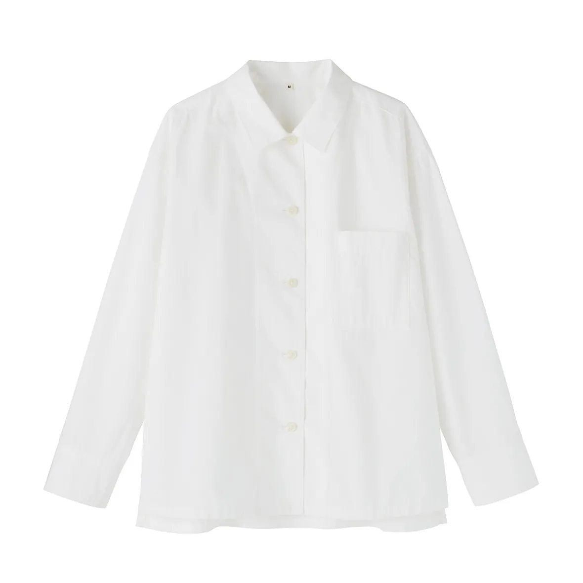 Online Muji Sobrecamisa de algodón orgánico para mujer
