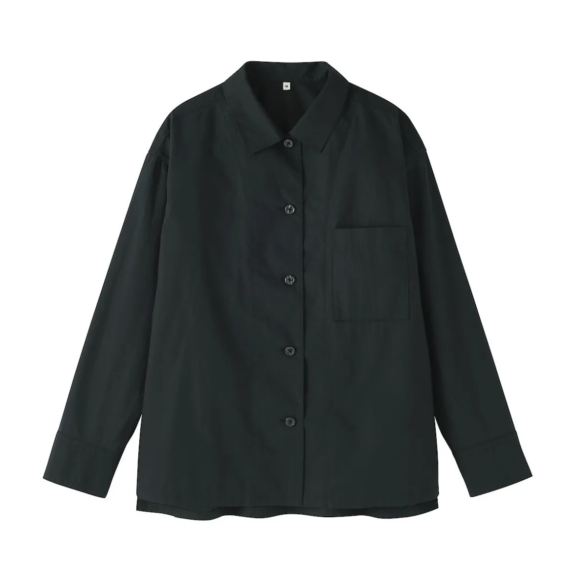 Online Muji Sobrecamisa de algodón orgánico para mujer