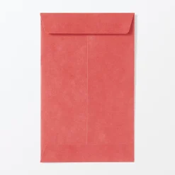 Muji Sobres pequeños de papel de bambú con diseños de amuletos de la suerte - Rojo