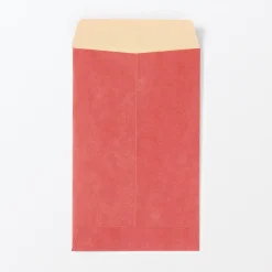 Muji Sobres pequeños de papel de bambú con diseños de amuletos de la suerte - Rojo