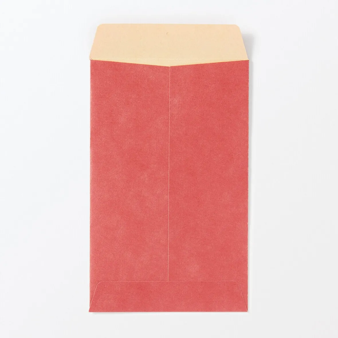 Muji Sobres pequeños de papel de bambú con diseños de amuletos de la suerte - Rojo