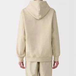 Hot Muji Sudadera con capucha para hombre Marfil