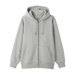 Outlet Muji Sudadera con capucha y cremallera para hombre