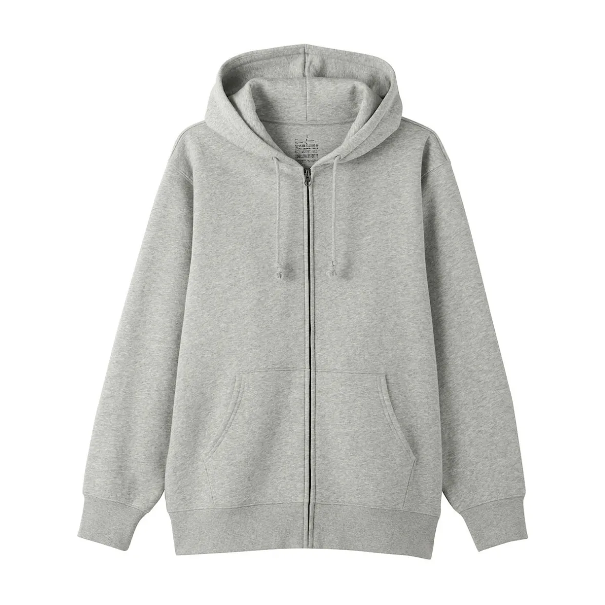 Outlet Muji Sudadera con capucha y cremallera para hombre