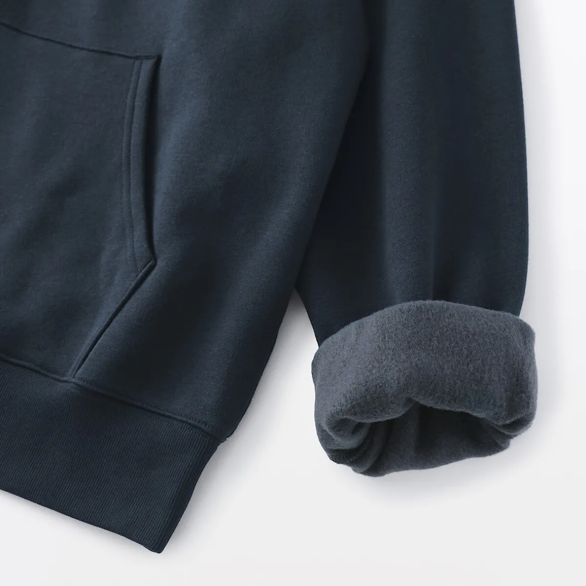 Outlet Muji Sudadera con capucha y cremallera para hombre