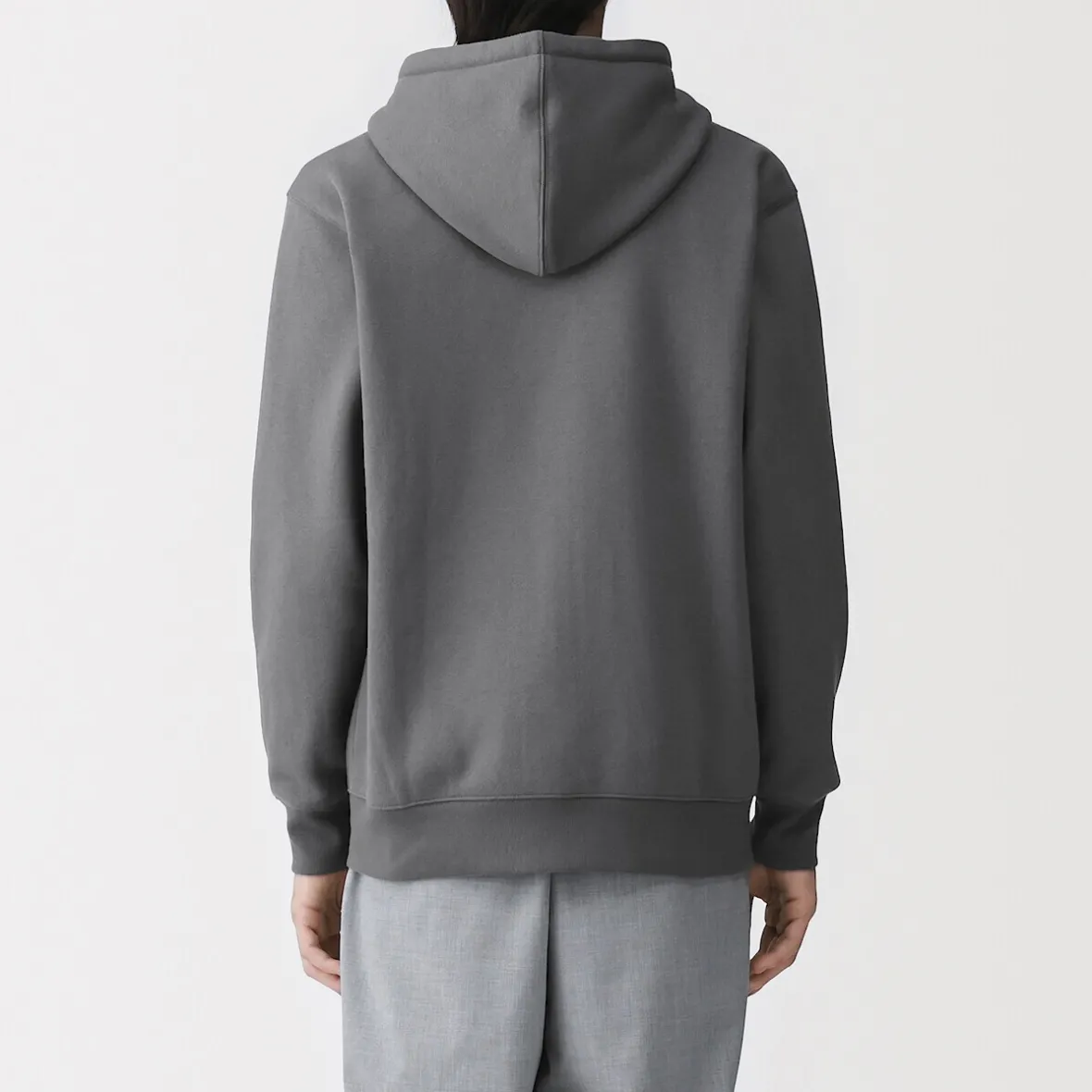 Outlet Muji Sudadera con capucha y cremallera para hombre