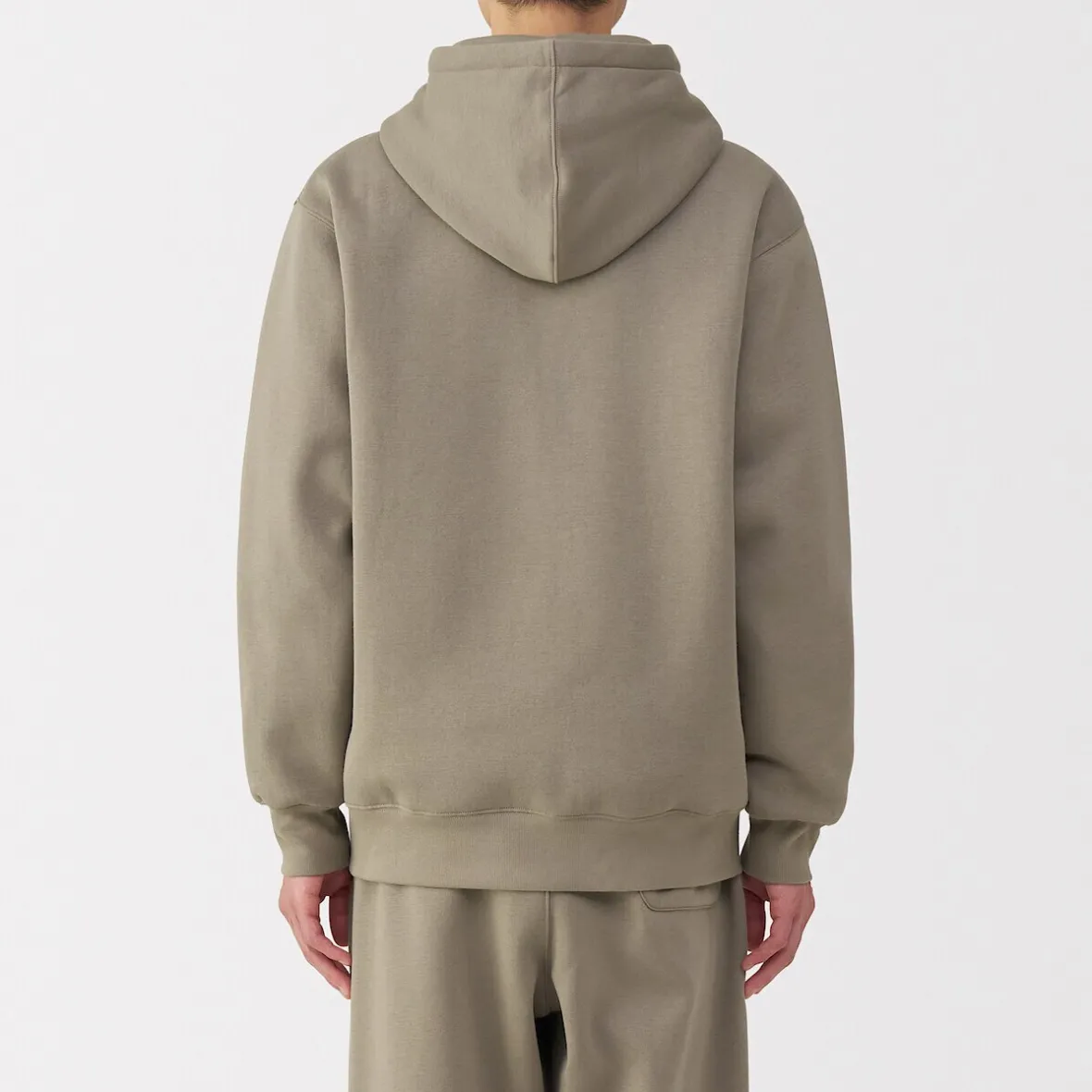 Outlet Muji Sudadera con capucha y cremallera para hombre