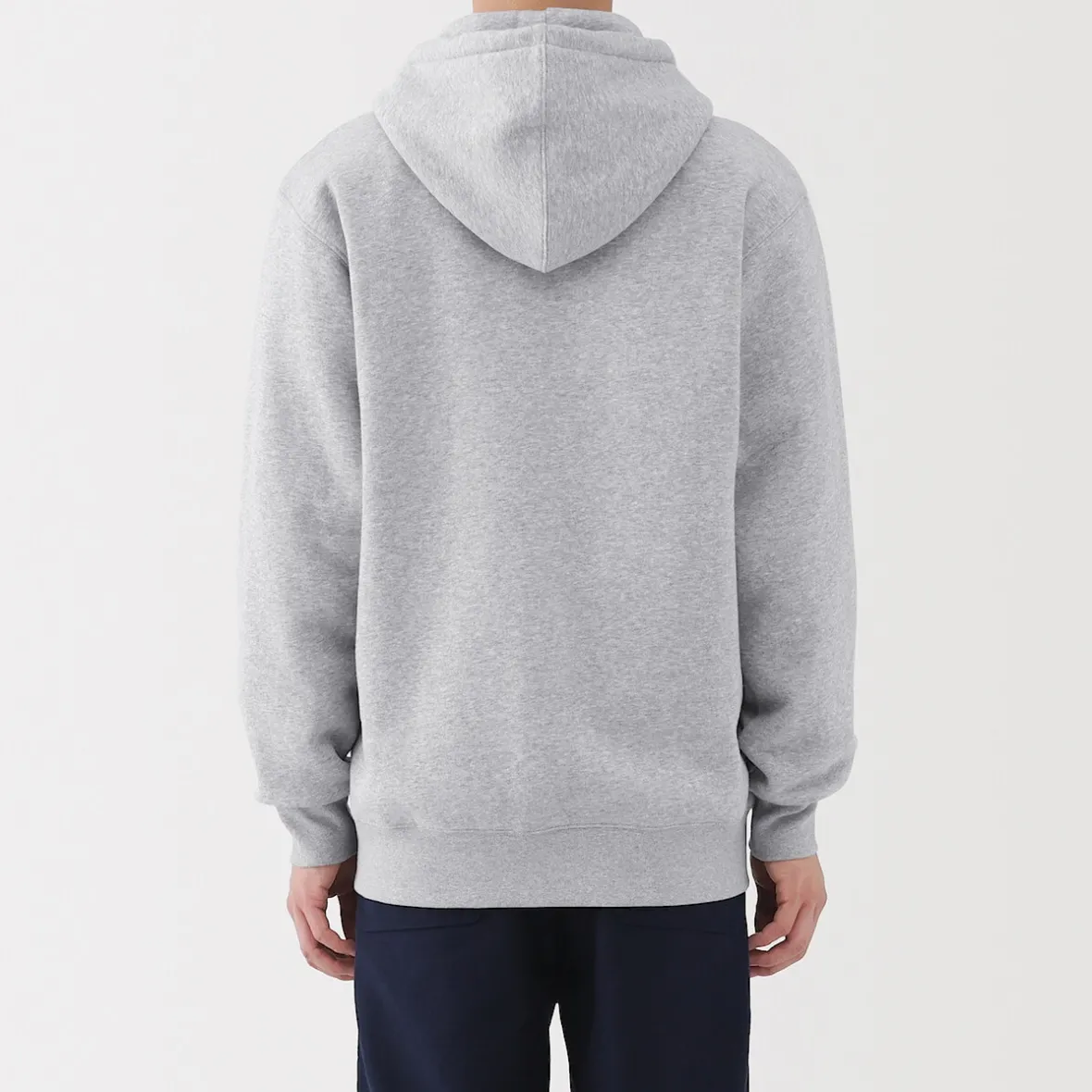 Outlet Muji Sudadera con capucha y cremallera para hombre