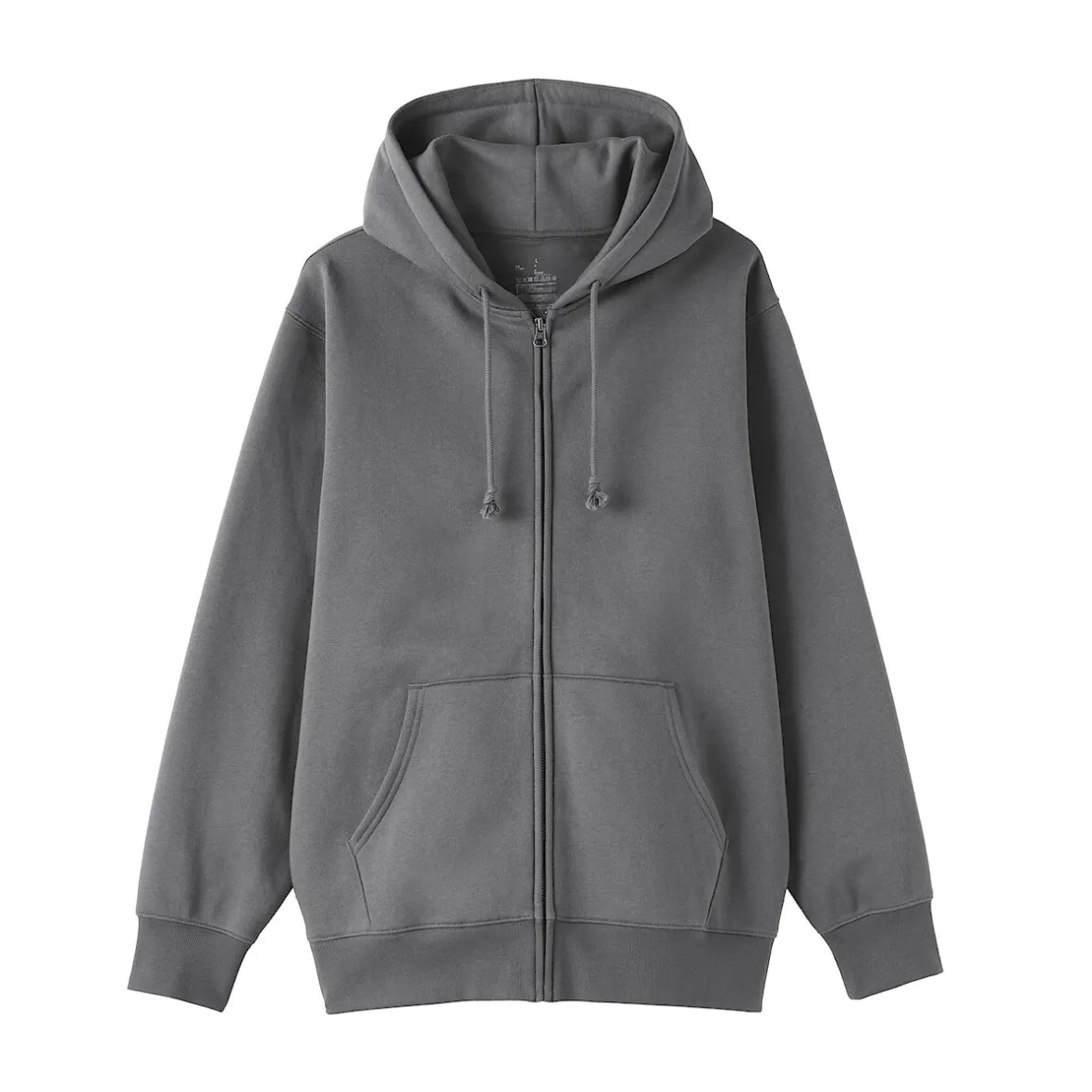 Outlet Muji Sudadera con capucha y cremallera para hombre