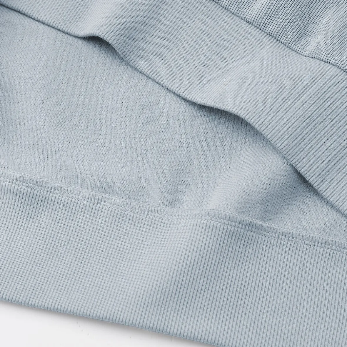 Best Muji Sudadera con cuello redondo y doble punto para hombre