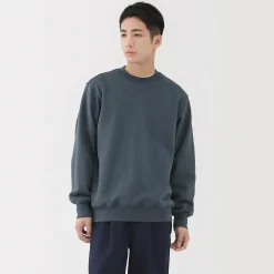 New Muji Sudadera de cuello redondo para hombre