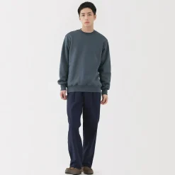 New Muji Sudadera de cuello redondo para hombre