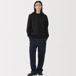 New Muji Sudadera de cuello redondo para hombre