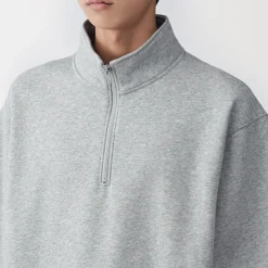 Online Muji Sudadera de media cremallera y mezcla de algodón para hombre