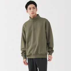 Online Muji Sudadera de media cremallera y mezcla de algodón para hombre