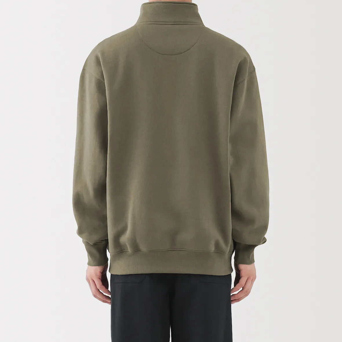 Online Muji Sudadera de media cremallera y mezcla de algodón para hombre