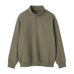 Online Muji Sudadera de media cremallera y mezcla de algodón para hombre
