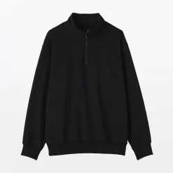 Online Muji Sudadera de media cremallera y mezcla de algodón para hombre