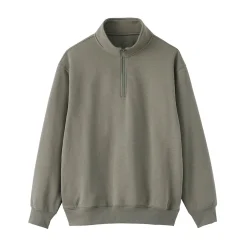 Online Muji Sudadera de media cremallera y mezcla de algodón para hombre