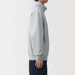 Online Muji Sudadera de media cremallera y mezcla de algodón para hombre