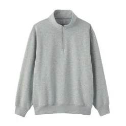Online Muji Sudadera de media cremallera y mezcla de algodón para hombre