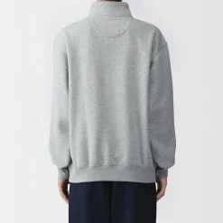Online Muji Sudadera de media cremallera y mezcla de algodón para hombre