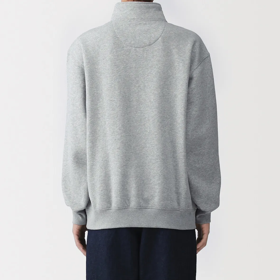 Online Muji Sudadera de media cremallera y mezcla de algodón para hombre