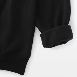 Muji Sudadera de media cremallera y mezcla de algodón para hombre