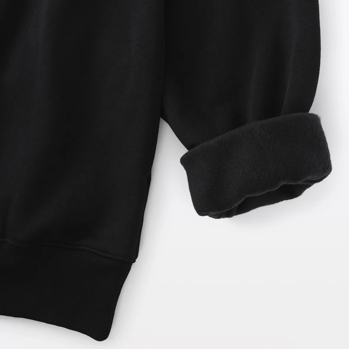 Muji Sudadera de media cremallera y mezcla de algodón para hombre