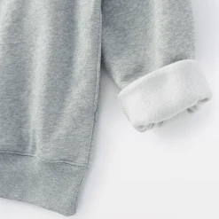 Muji Sudadera de media cremallera y mezcla de algodón para hombre