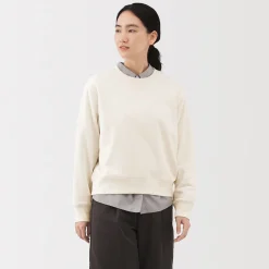 Clearance Muji Sudadera de mezcla de algodón para mujer