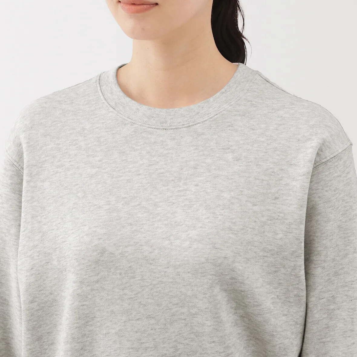 Clearance Muji Sudadera de mezcla de algodón para mujer