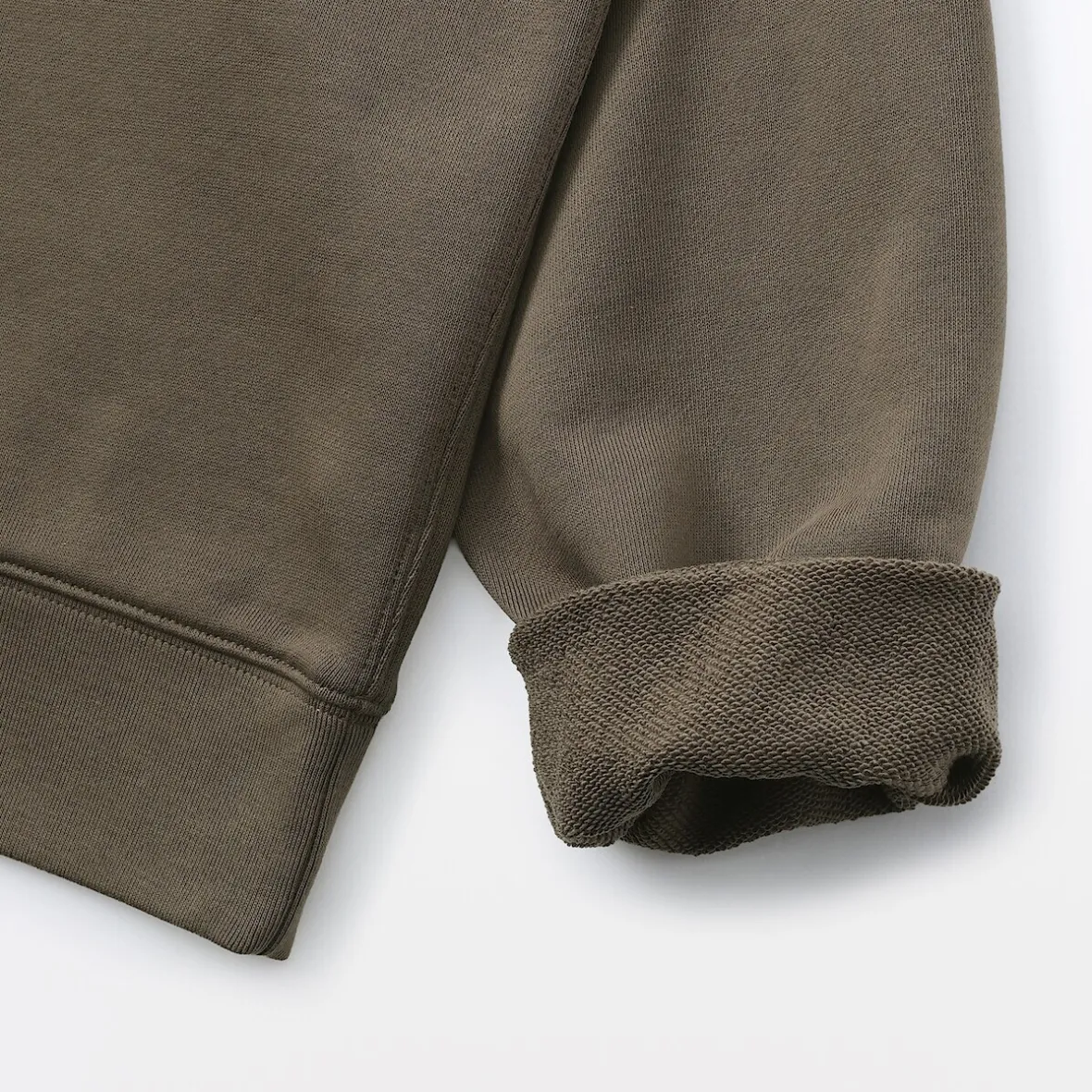 Clearance Muji Sudadera de mezcla de algodón para mujer