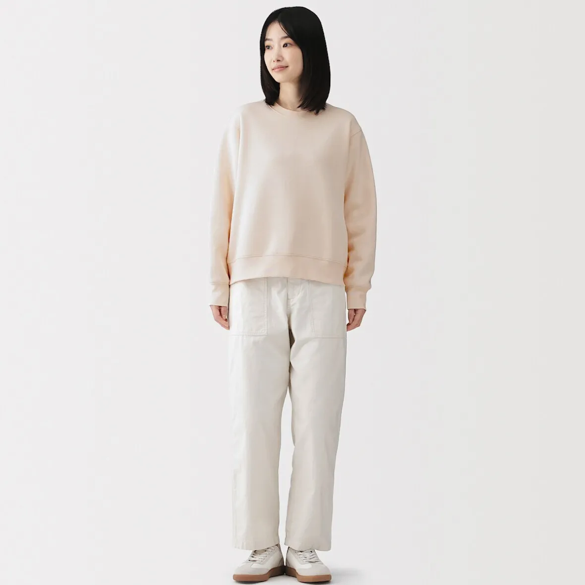 Online Muji Sudadera de mezcla de algodón para mujer