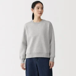 Online Muji Sudadera de mezcla de algodón para mujer