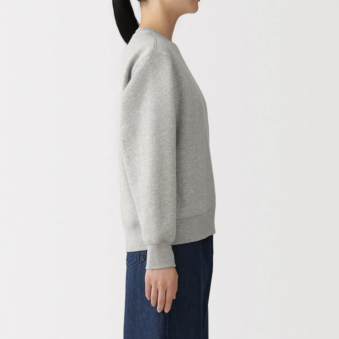 Online Muji Sudadera de mezcla de algodón para mujer
