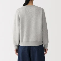 Online Muji Sudadera de mezcla de algodón para mujer