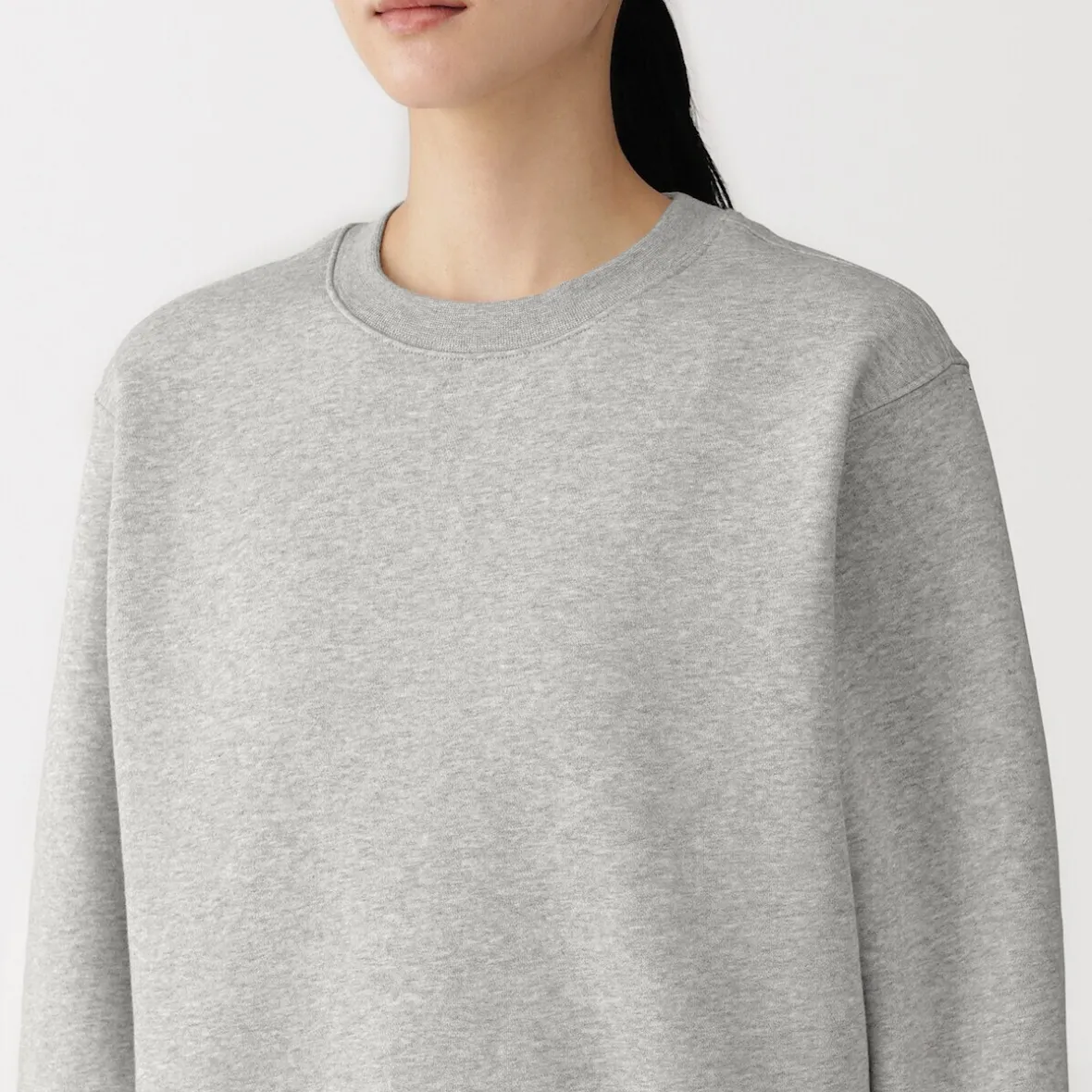 Online Muji Sudadera de mezcla de algodón para mujer