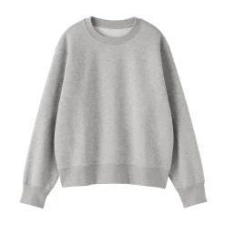Online Muji Sudadera de mezcla de algodón para mujer