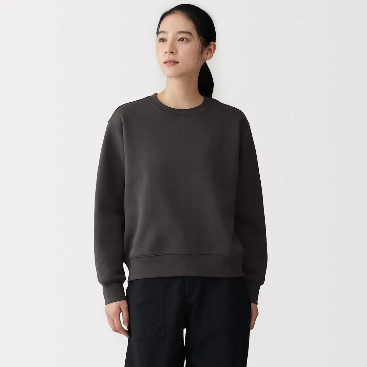 Online Muji Sudadera de mezcla de algodón para mujer