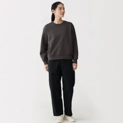 Online Muji Sudadera de mezcla de algodón para mujer