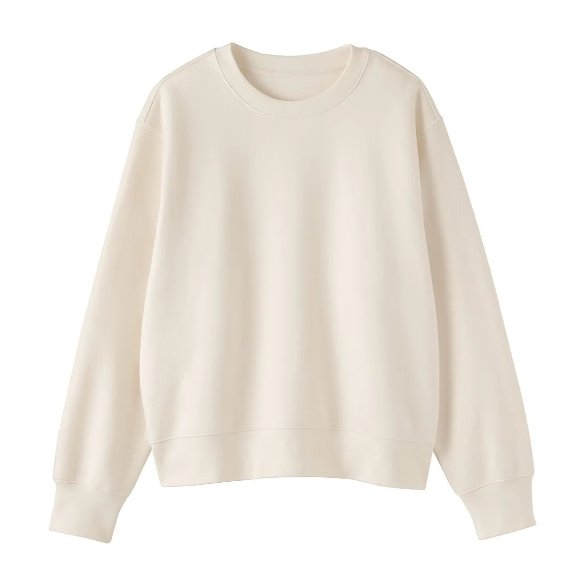 Online Muji Sudadera de mezcla de algodón para mujer