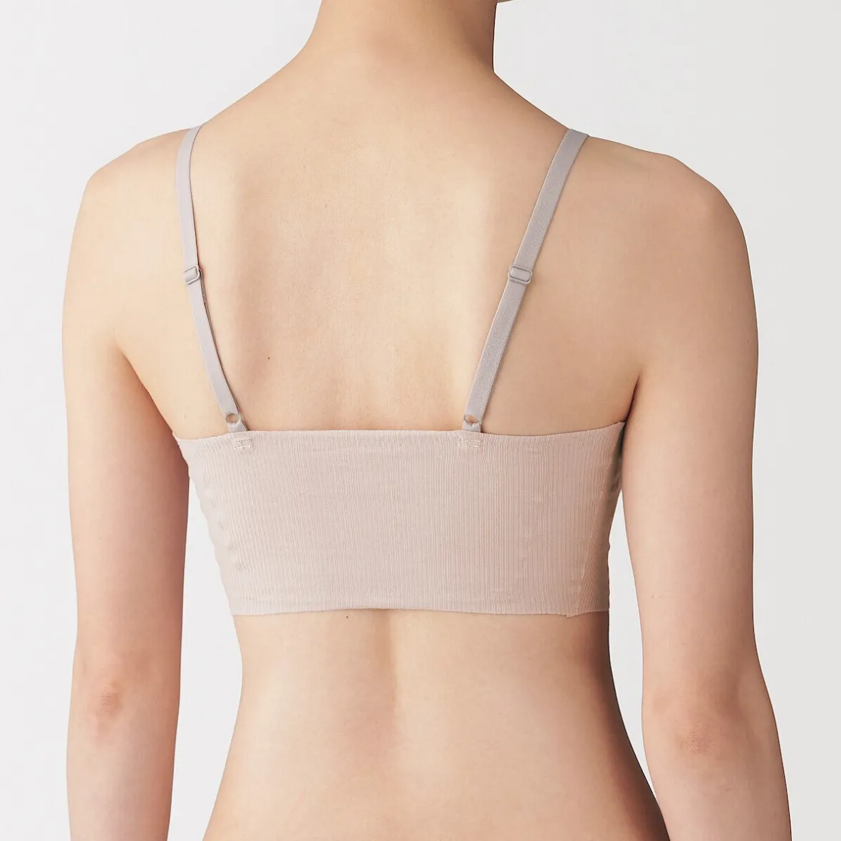 Discount Muji Sujetador acanalado Soft Touch cómodo para mujer