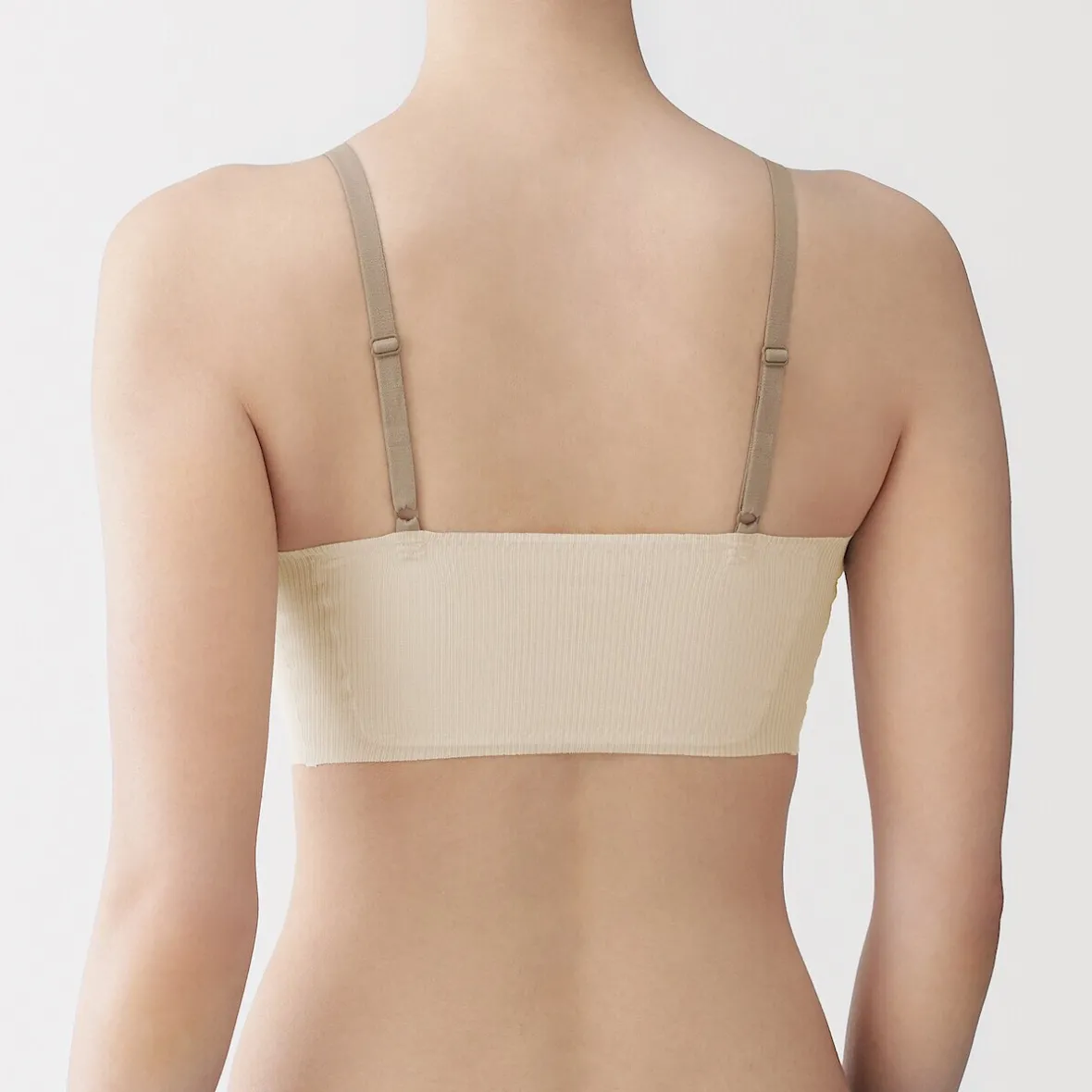 Discount Muji Sujetador acanalado Soft Touch cómodo para mujer