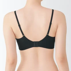 New Muji Sujetador sin aros de mezcla de algodón con soporte lateral para mujer